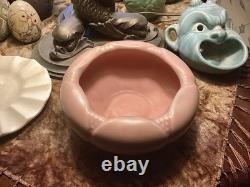Antique Rookwood Pottery Arts Crafts Pink Bowl 1938 #2027 Matte