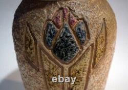 Antique Roseville Mostique Art Pottery Vase Arts & Crafts Indian Motif