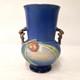 Antique Roseville Pottery Pine Cone Vase Blue Arts Crafts Art Pottery As Is