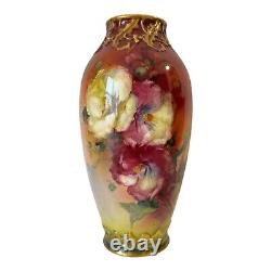 Antique Royal Bonn Pottery Germany Floral Decorative Vase