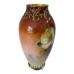 Antique Royal Bonn Pottery Germany Floral Decorative Vase