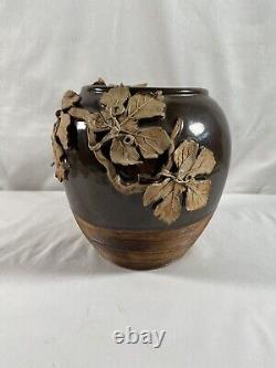 Antique Signed Pottery Mission Arts and Crafts VASE Cache Pot (Circa 1900-1915)