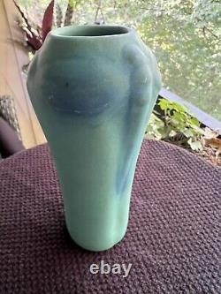 Antique Van Briggle 1920s Pottery Dragonfly Green Blue Ceramic Vase Signed