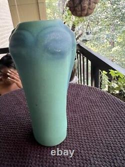 Antique Van Briggle 1920s Pottery Dragonfly Green Blue Ceramic Vase Signed