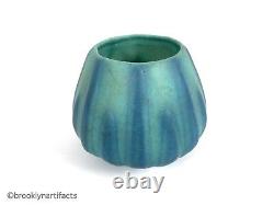 Antique Van Briggle Arts & Crafts Pottery Light Blue & Green Flower Vase