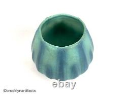 Antique Van Briggle Arts & Crafts Pottery Light Blue & Green Flower Vase