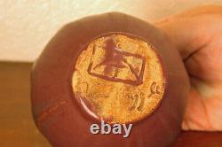 Antique Van Briggle Pottery Arts & Crafts Mini Cabinet Vase Deep Mulberry #654