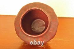 Antique Van Briggle Pottery Arts & Crafts Mini Cabinet Vase Deep Mulberry #654