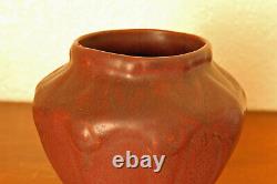 Antique Van Briggle Pottery Arts & Crafts Mini Cabinet Vase Deep Mulberry #654