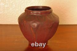Antique Van Briggle Pottery Arts & Crafts Mini Cabinet Vase Deep Mulberry #654