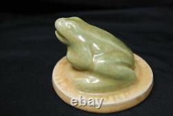 Antique Vintage California Art Tile Co Corp Paperweight Frog Arts Crafts Estate