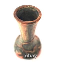 Antique Weller Baldin Bud Vase Arts & Crafts Vine Motif Mottled Glaze