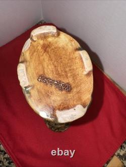 Antique Weller Forest Footed Pillow Vase Arts Crafts Pottery 8in