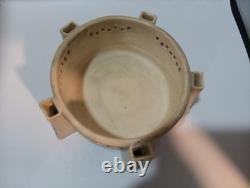 Antique Weller Pottery Creamware Planter Arts & Crafts Pierced Ceramic