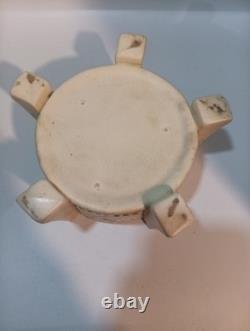 Antique Weller Pottery Creamware Planter Arts & Crafts Pierced Ceramic