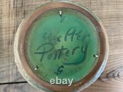 Antique Weller Pottery MATRA VASE, Two handled, Signed, Pristine, USA