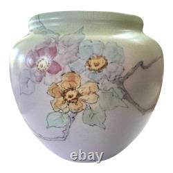 Antique Weller Pottery Matte Glaze Floral Vase (Signed, Dorothy England)