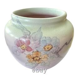 Antique Weller Pottery Matte Glaze Floral Vase (Signed, Dorothy England)