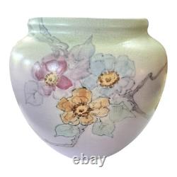 Antique Weller Pottery Matte Glaze Floral Vase (Signed, Dorothy England)