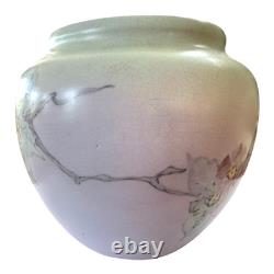 Antique Weller Pottery Matte Glaze Floral Vase (Signed, Dorothy England)