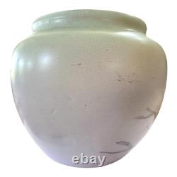 Antique Weller Pottery Matte Glaze Floral Vase (Signed, Dorothy England)