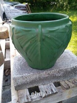 Antique Weller Pottery Matte Green Arts & Crafts Jardiniere