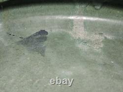 Antique Zanesville Arts & Crafts Matte Green Low Bulb Planter/Bowl c. 1912-1920