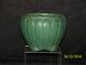 Antique Zanesville Cucumber Glaze Ribbed Vase/bowl Arts & Crafts Mission Era