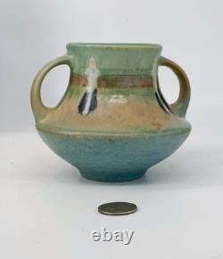 Antique vintage Roseville Montacello vase 555 Arts Crafts style old Monticello