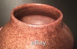 Arequipa Arts and Crafts Pottery Hand-Carved Wisteria Vase c 1916