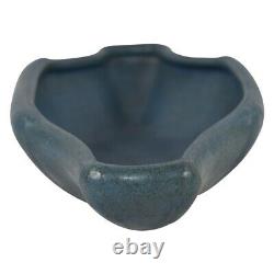 Arequipa Pottery Matte Blue Arts and Crafts Elongated Planter Bowl