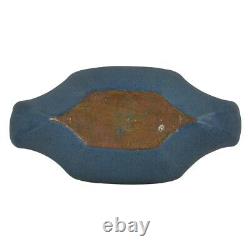 Arequipa Pottery Matte Blue Arts and Crafts Elongated Planter Bowl