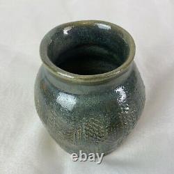 Art Hand Crafted Pottery Jar / Vase-Green Steve Salisian Jr Vintage