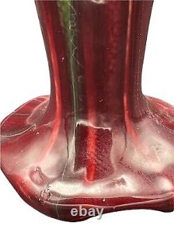 Art Nouveau Drip Glaze Vase Belgium 2169 Faiencerie Thulin Pottery Estate #13