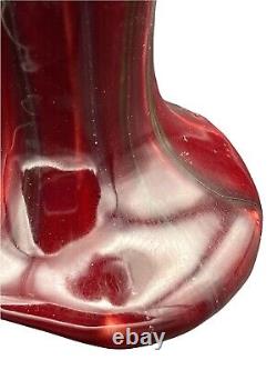 Art Nouveau Drip Glaze Vase Belgium 2169 Faiencerie Thulin Pottery Estate #13