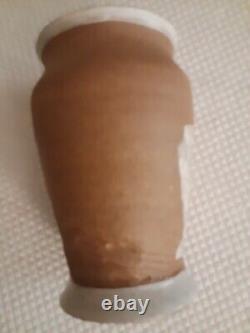 Art Pottery Vase Signed T Possibly Teco Arts & Crafts Glazed Rare Find