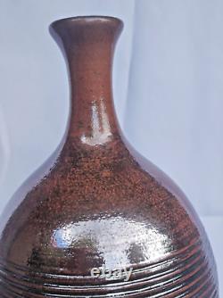 Art pottery vase vintage handmade. Interior vase. Author's work in a single copy