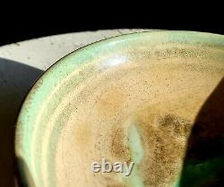 Arthur E Baggs AMAZING GLAZE Marblehead Pottery bowl/vase C. 1931 Arts & Crafts