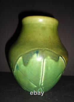 Artist Signed Hand Carved Rookwood Arts & Crafts Art Pottery Vase