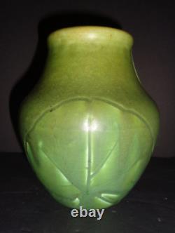 Artist Signed Hand Carved Rookwood Arts & Crafts Art Pottery Vase