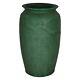 Arts And Crafts American Art Pottery Matte Green Ribbed Vase
