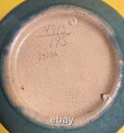 Arts And Crafts Roseville Pottery Montcello Two Handled Vase # 559-5 Blue/green