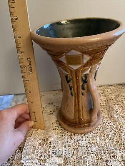 Arts And Crafts Roseville Pottery Mostique Handled 8 Vase 1916