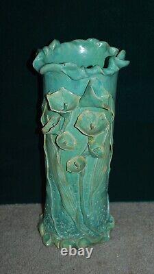 Arts And Crafts Style Flower Vase By San Diego Master Potter David Cuzick (#1)