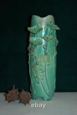 Arts And Crafts Style Flower Vase By San Diego Master Potter David Cuzick (#2)