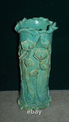 Arts And Crafts Style Flower Vase By San Diego Master Potter David Cuzick (#2)