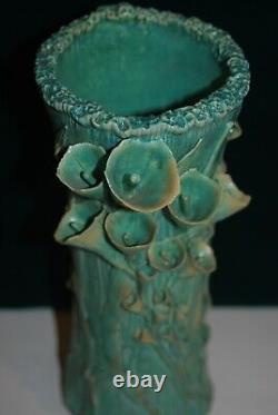 Arts And Crafts Style Flower Vase By San Diego Master Potter David Cuzick (#3)