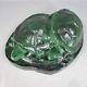 Arts & Crafts Art Deco Art Pottery Turtle Sculpture Handbuilt With Green Glaze