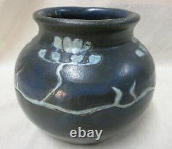 Arts & Crafts Carved Zark Pottery Vase