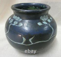 Arts & Crafts Carved Zark Pottery Vase